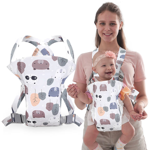 Chinmay Kids Baby Carrier With Detachable Bib & Head Cushion Ergonomic Multi Functional Baby Carrier  (White, Back Carry)