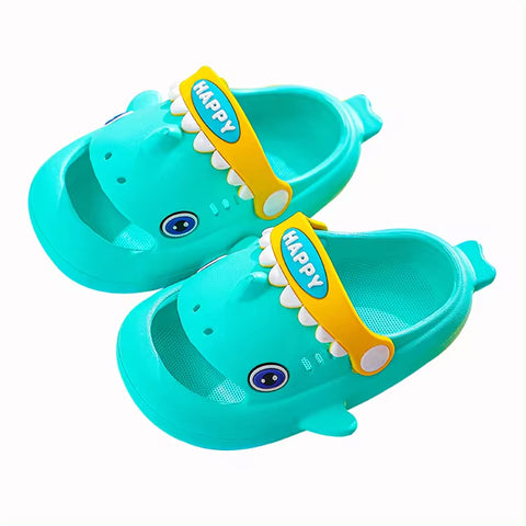 Chinmay Kids Children Cartoon EVA clogs sandals Shark shaped Non-slip Boys Summer Footwear