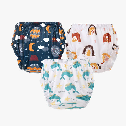 Chinmay Kids Printed Panty Pack of 3 - Soft, Comfortable & Stylish Underwear for Boys/Girls