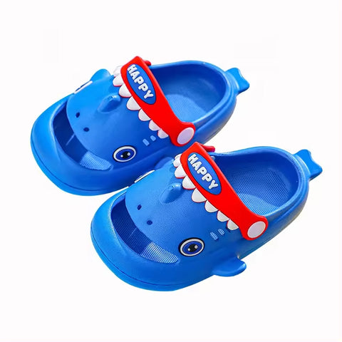 Chinmay Kids Children Cartoon EVA clogs sandals Shark shaped Non-slip Boys Summer Footwear