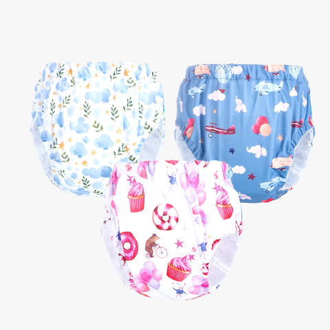 Chinmay Kids Printed Panty Pack of 3 - Soft, Comfortable & Stylish Underwear for Boys/Girls