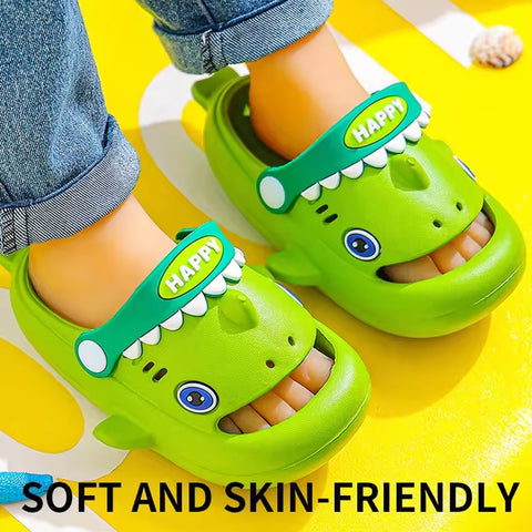 Chinmay Kids Children Cartoon EVA clogs sandals Shark shaped Non-slip Boys Summer Footwear