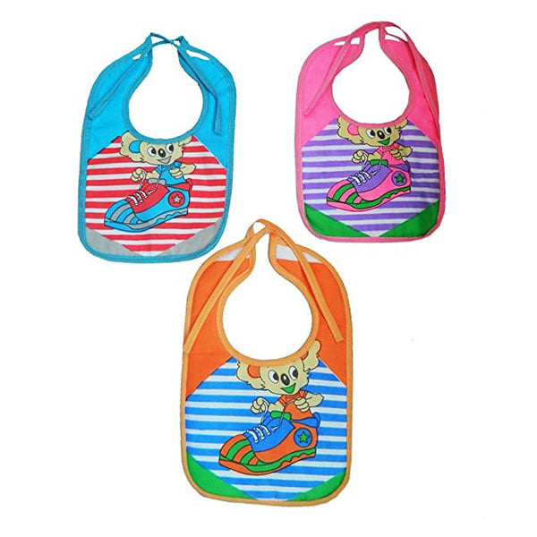 Chinmay Kids Multicolor Soft Fabric Waterproof Baby Bibs (Colour & Design May Vary)