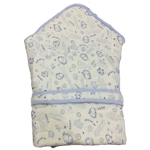 Chinmay Kids New Born Baby Odddna Wrapper Cum Blanket Unisex Sleeping Bag Cum Nest Bag/Snuggle Pod Baby Wrap Swaddle Baby (Blue)