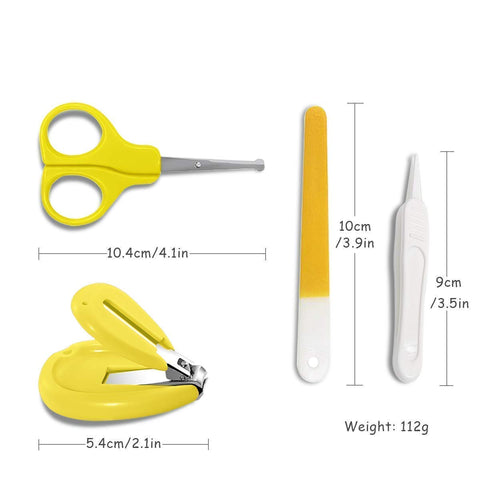 Chinmay Kids Baby, Infant and Toddler Grooming Nail Cutter Kit with Scissors/Baby Nail Clipper Safety Cutter & Manicure Pedicure Care Kit (Yellow)